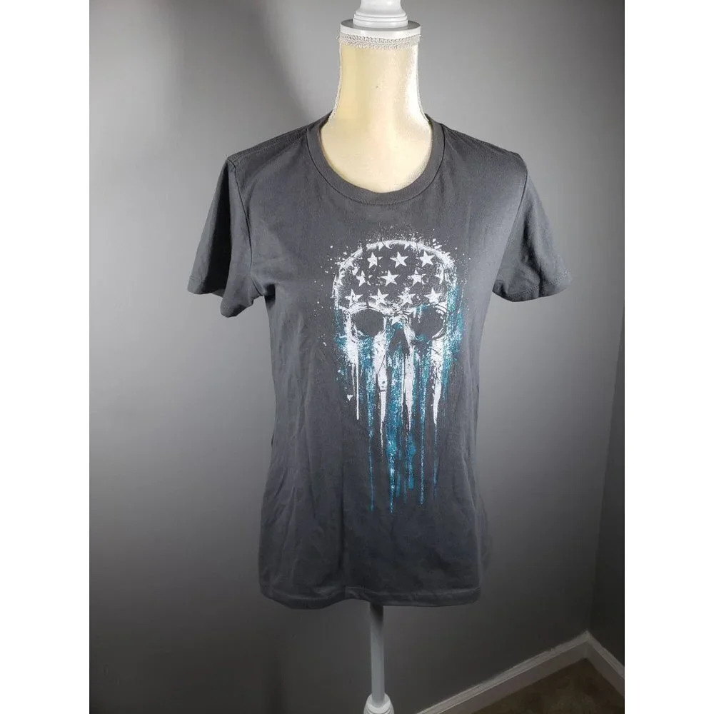 Howitzer People Skull T-Shirt Women's Size L